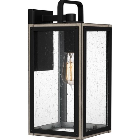 Quoizel Bramshaw 1-Light Matte Black Outdoor Wall Lantern BRAM8407MBK